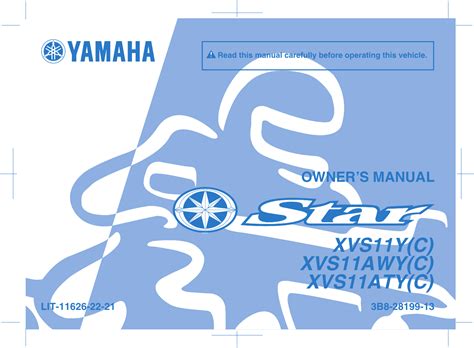 YAMAHA V STAR 1100 OWNER'S MANUAL Pdf Download